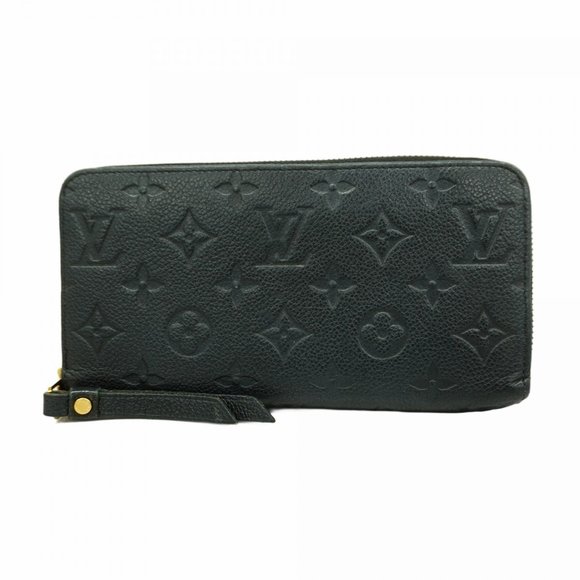 LOUIS VUITTON Accessories - Louis Vuitton Long Wallet Monogram Empreinte Zippy M61864 Noir Ladies
